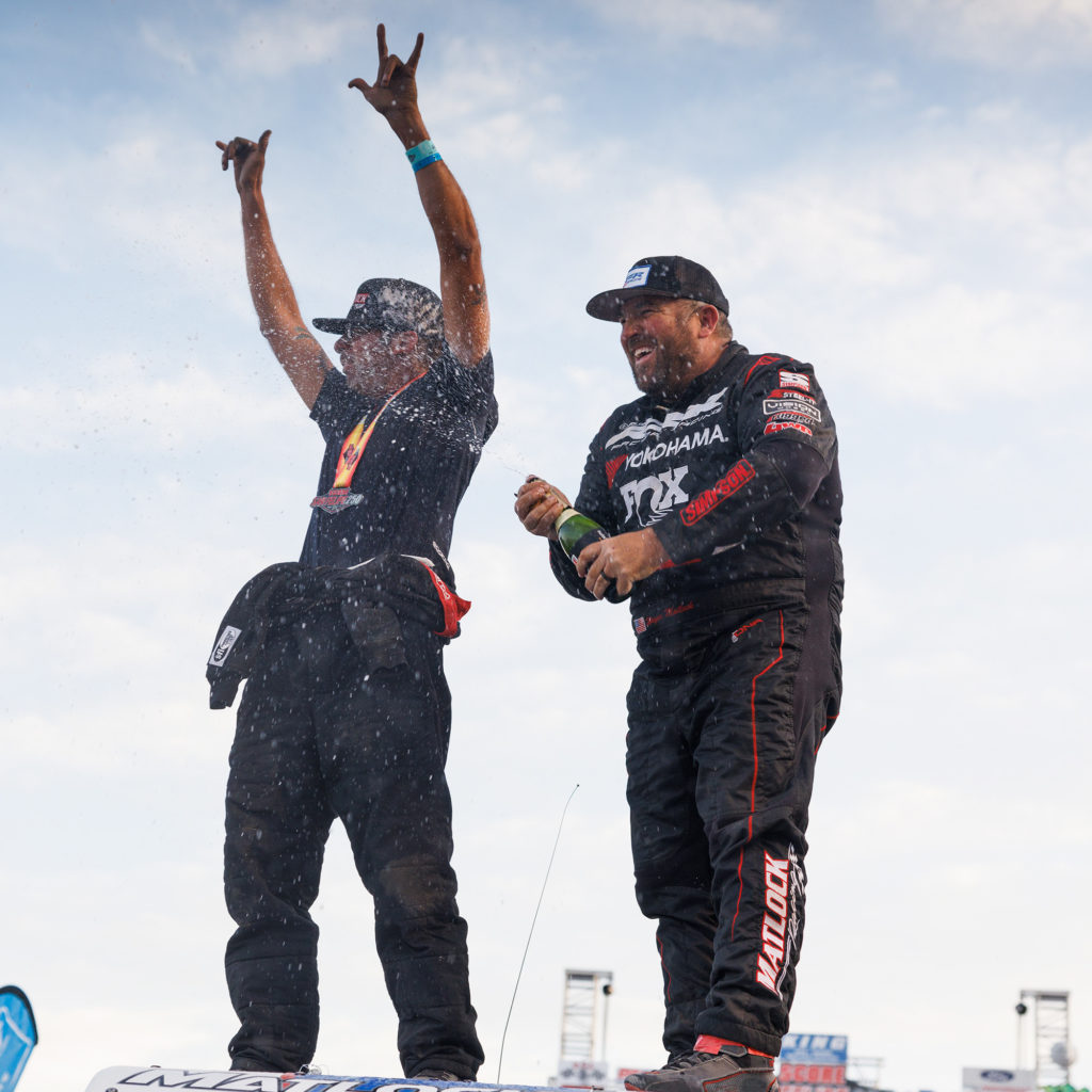 Wayne Matlock On RZR Celebrating Win wayne Matlock