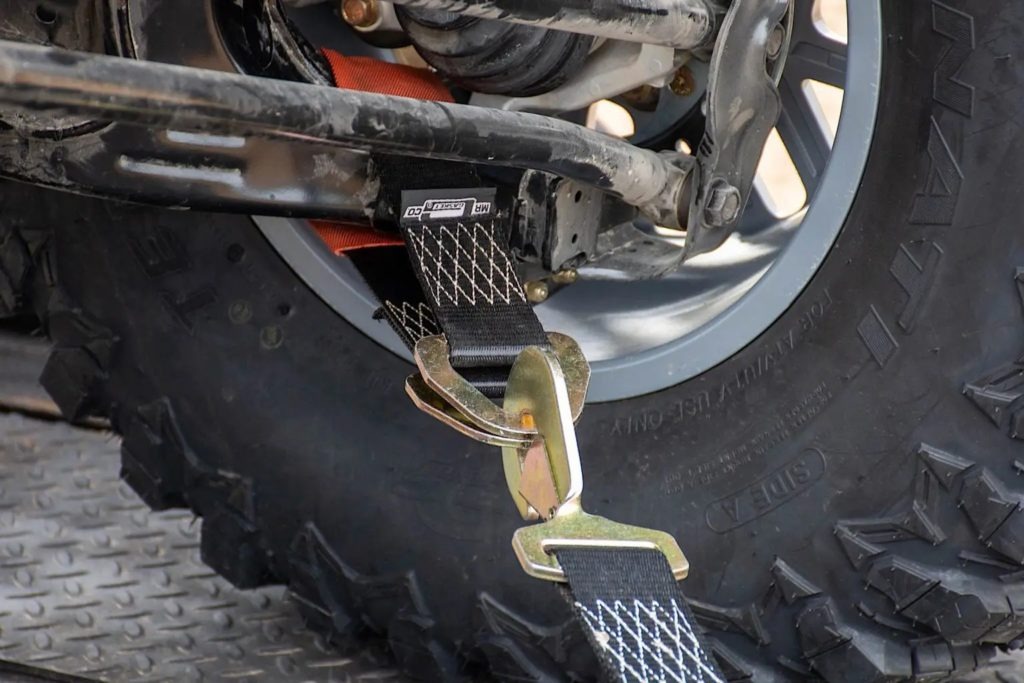 Trailer shop axle straps