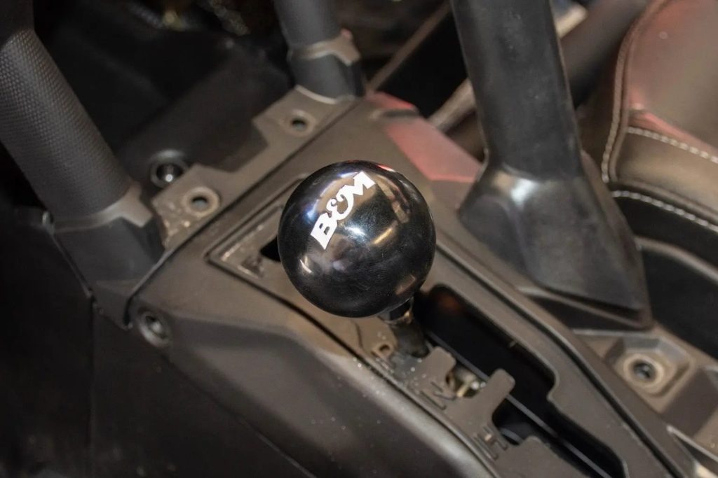 A gearshift knob.