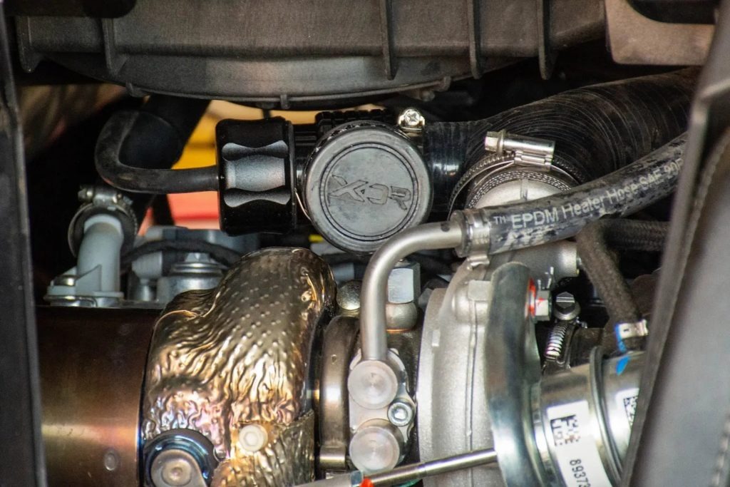 XDR adjustment valve on an engine.