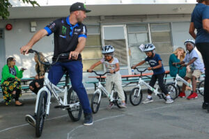 All Kids Bike And Yamaha Give LAUSD Kids Chance To Learn To Ride A Bike
