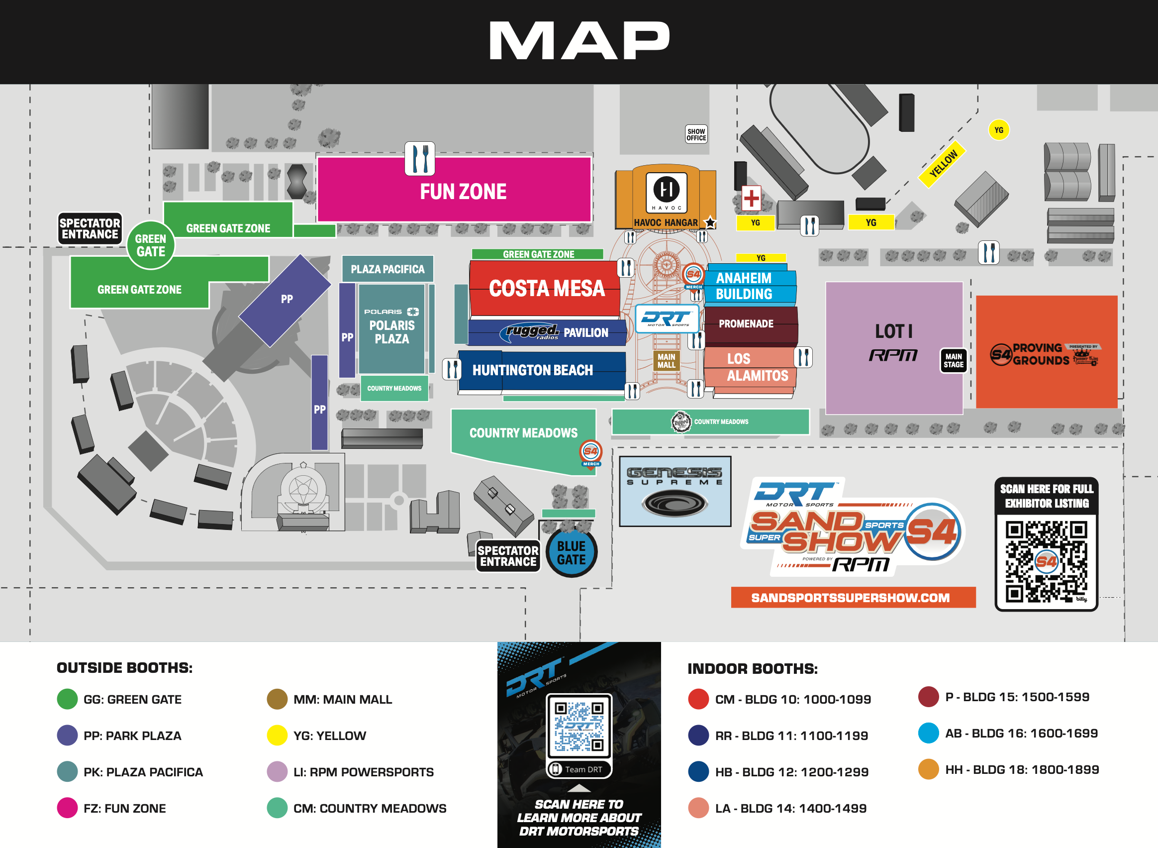 Sand Sports Super Show 2026 show map