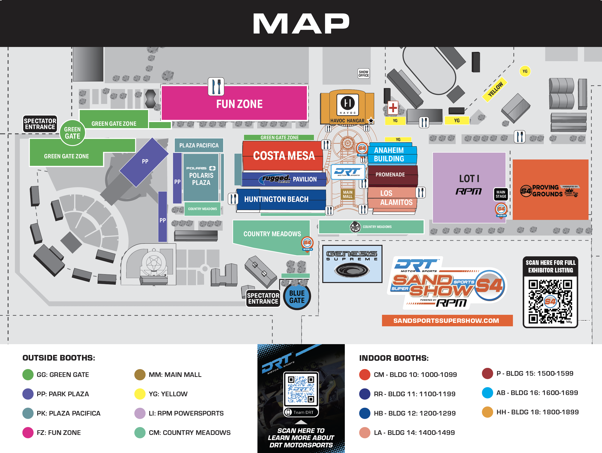 Sand Sports Super Show 2026 show map